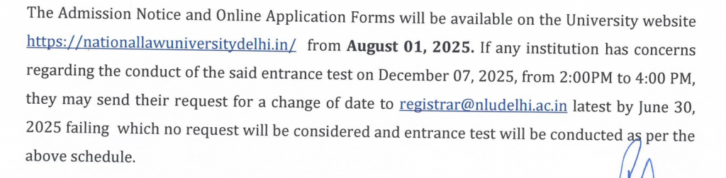 AILET Exam Dates